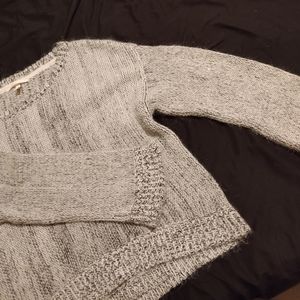 Gray oversized sweater